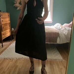 Chic Black Midi Dress